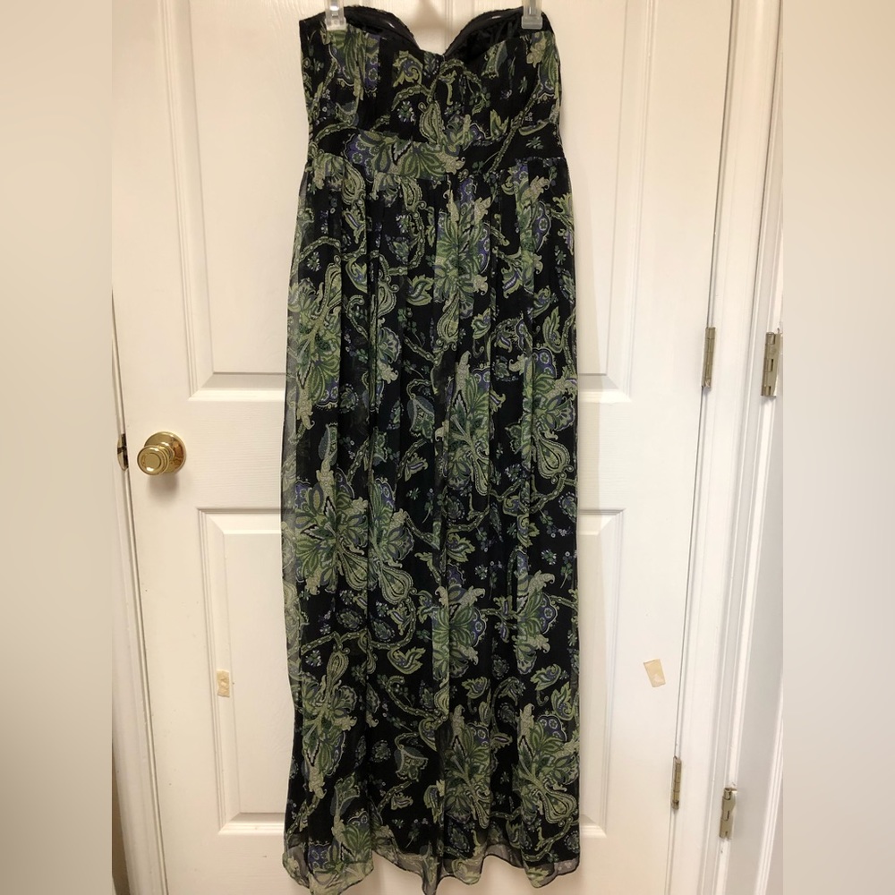 Gianni Bini Strapless Silk Maxi Dress - Picture 9 of 16
